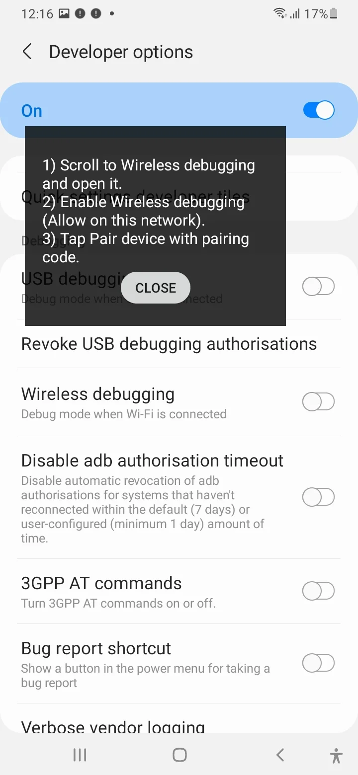 attiva debug