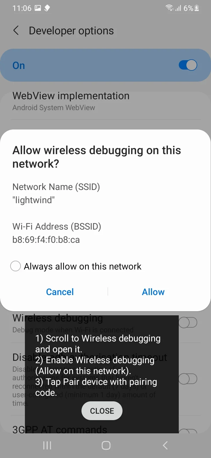 consenti debug