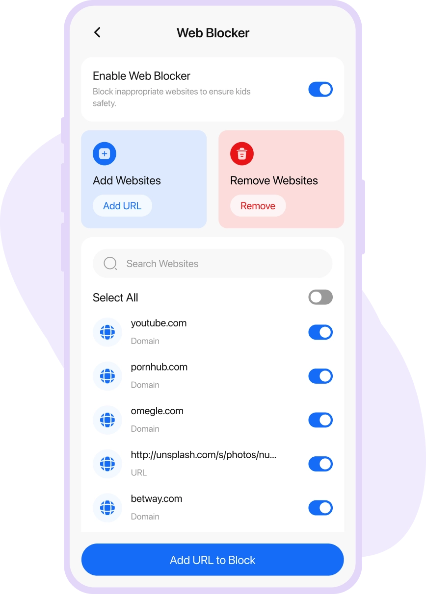 Blocco siti web