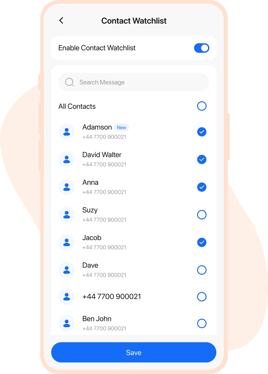 Watchlist Contacts