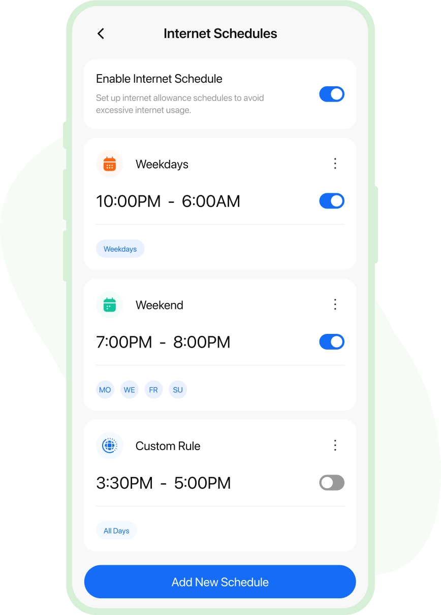 Internet Schedules