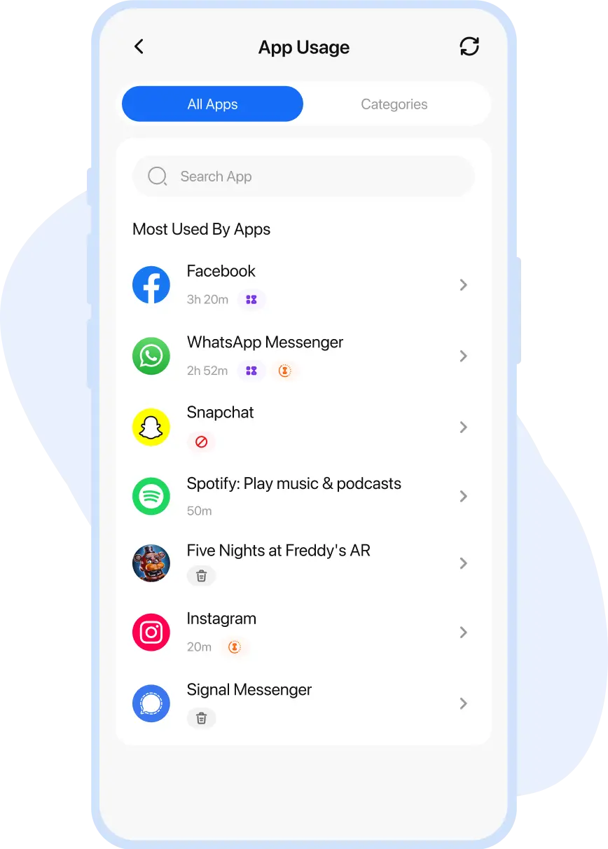 Most Used by Apps img